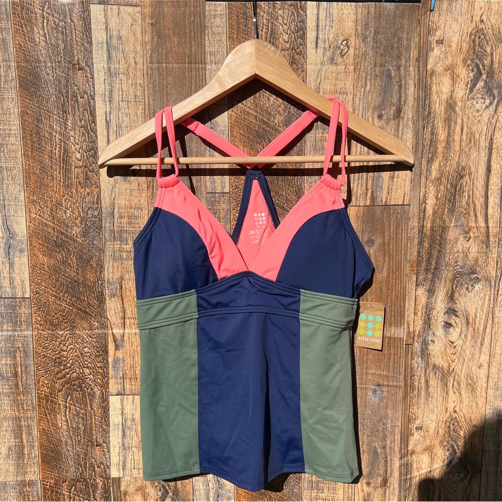 NEW Title Nine Swimsuit Swim Top Tankini